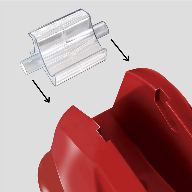 Acrimet Premium Desktop Tape Dispenser Non-Skid Base (Heavy Duty) (Red Color)