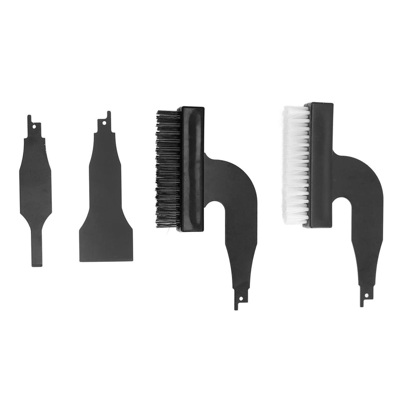 Rust Removal Tool, 4 Piece Rust Removal Brush Shovel Set Nylon Wire Grinding Brushes Reciprocating Saw Cleaning Tool with Reciprocating Blade, Grinding Cup Brushes