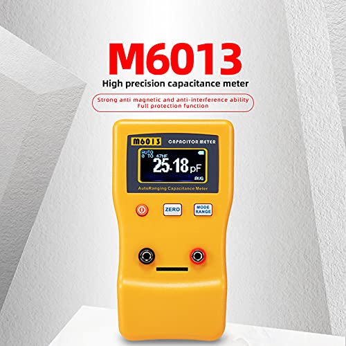 Capacitance Meter, 0.01pf to 470mf Capacitor Tester Auto-Ranging Capacitance Meter Handheld Capacitance Tester Capacitance Meter Capacitor Meter Capacitance Meters with 2 Test Clips