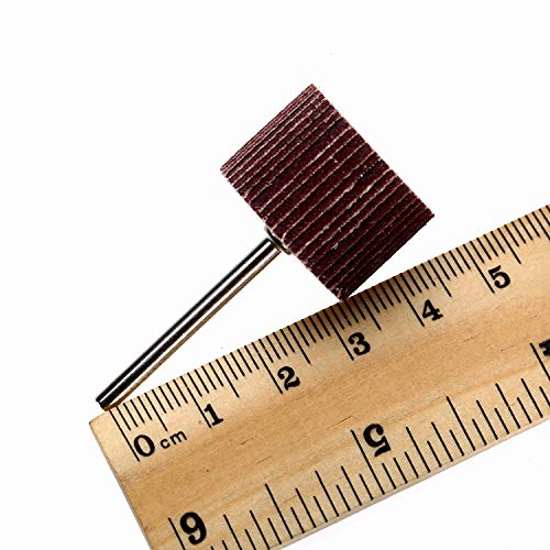 Dophee 10pcs Grit Flap Flap Wheel Polishing Grinding Disc for Dremel Precision Tools 20mmx16mmx3mm 20mm