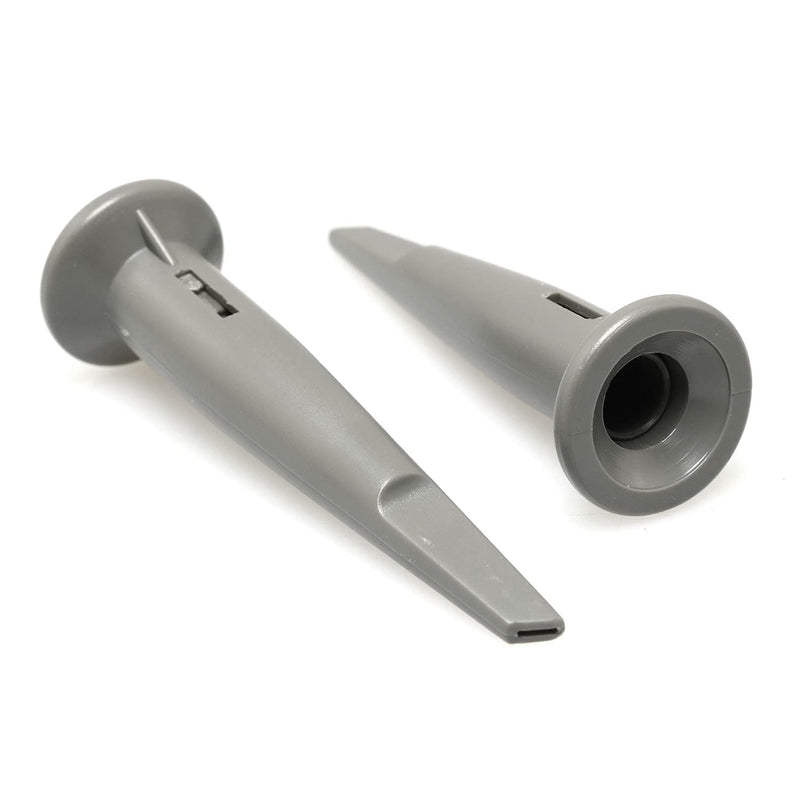 RLECS 2Pcs Universal Oscilloscope Probe Cap Protective Cap Oscilloscope Probe Accessories with Hook, Gray