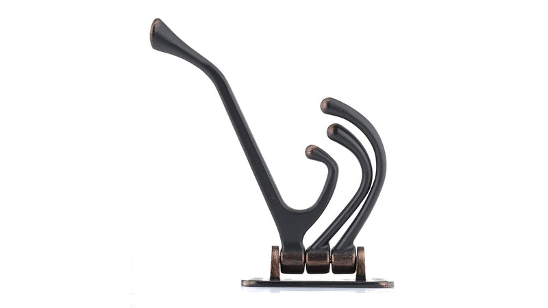 Richelieu Hardware 76464BAG Nystrom Triple Utility Swivel Hook, Brushed Oil-Rubbed Bronze Brushed Oil-Rubbed Bronze Finish