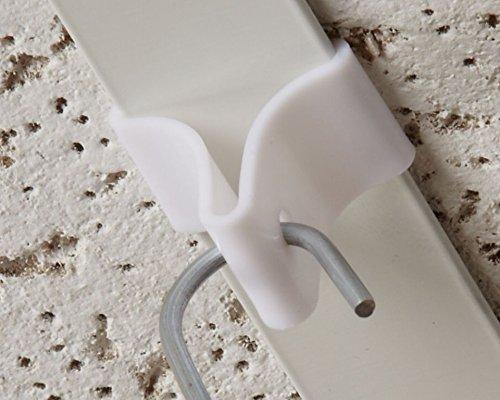 SharpTank Ceiling Grid Clips | 60 Pc Kit of White Clips and Ceiling Hooks for Hanging Classroom Decorations and Office Decor (Includes 30 Ceiling Clips and 30 S-Hooks) 60 Pc Set (30 Clips, 30 S-Hooks)
