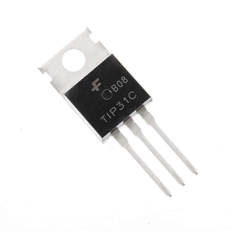 Bridgold 20pcs TIP31C TIP31 NPN Silicon Power Transistor,3 A 100 V TO220,3-Pin