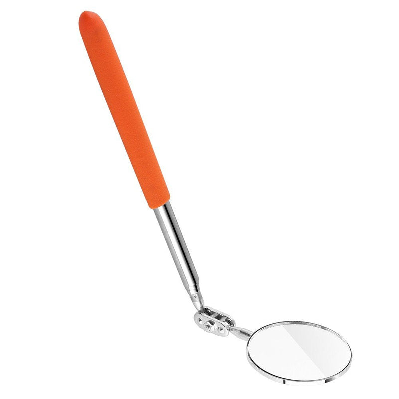 Mirror Telescoping Tool, Retractable Round Inspection Mirror Tool Telescoping Mirror Hand Tool with Handle for Mechanics Cars(50600mm Grip Cover) 50*600mm Grip Cover