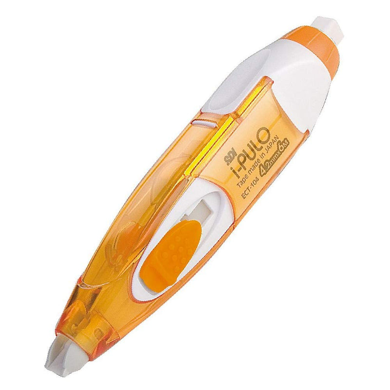 SDI i-PULO Retractable Mechanism Correction Tape White Out Pen Built-in Eraser Type 4.2mm x 6m - ECT-104 with 2 Refills