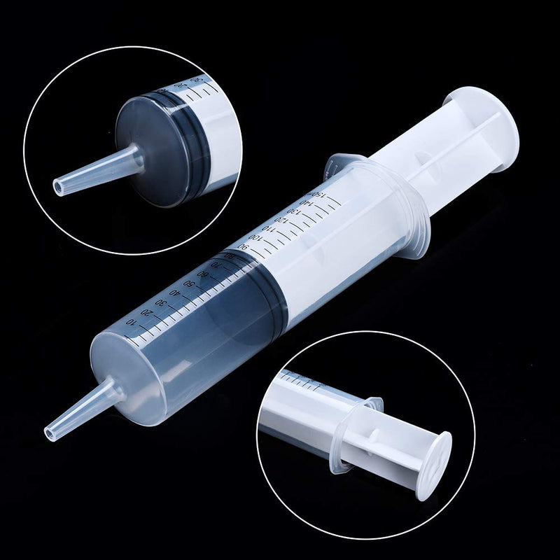 150ml Syringe with 27.6-Inch Tubing, Large Plastic Syringe for Scientific Labs, Nutrient Measuring, Watering, Refilling