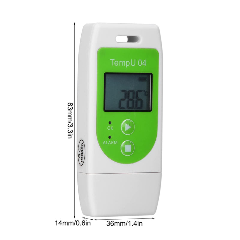 Temperature and Humidity Data Logger TempU04 PDF USB Port Reusable Temperature Humidity Recorder 12,000 Points Capacity [TempU04] (TempU04)