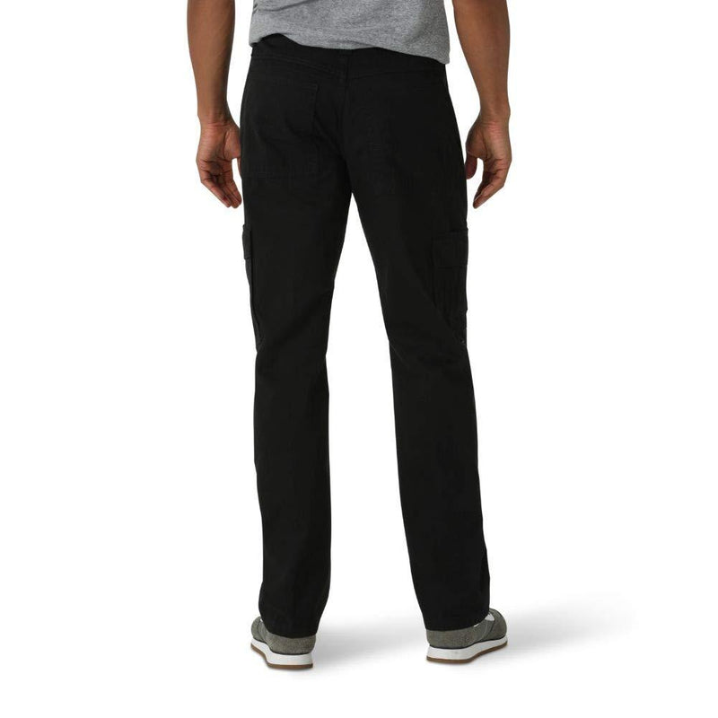 Wrangler Authentics Men's Classic Twill Relaxed Fit Cargo Pant 29W x 30L Black