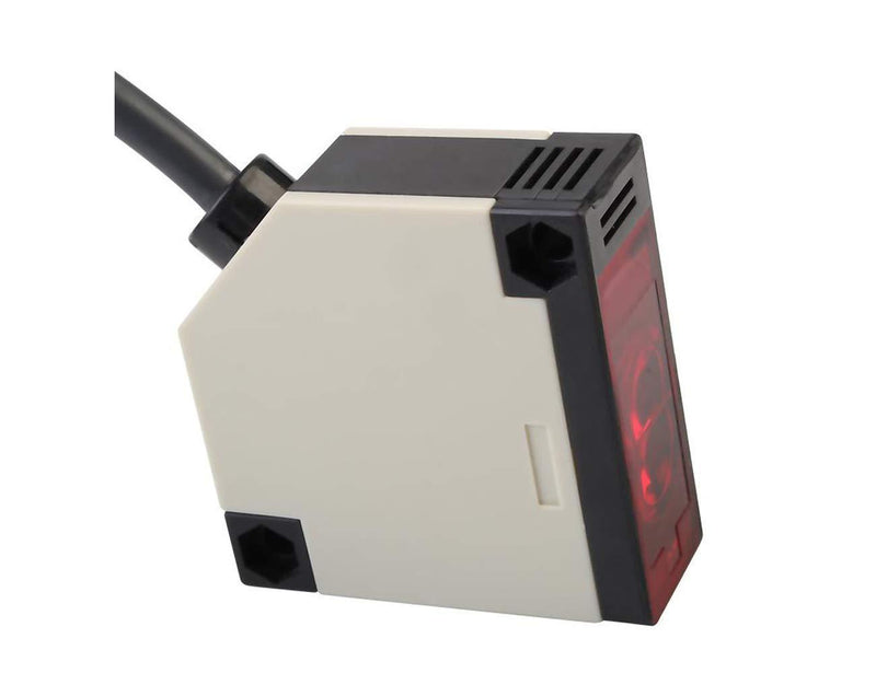 Mageway Indoor Retro-Reflective Photoelectric Beam Sensor 12-240VDC 24-240VAC Infrared Sensor Switch Proximity Switch 6FT Cable Induction 4M
