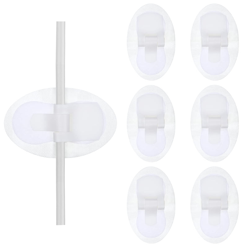 HEALLILY 6Pcs G-Tube Holder Concealment Gastrostomy Tubes Sticker Abdominal Feeding Tubes Dialysis Catheter Tube Holder