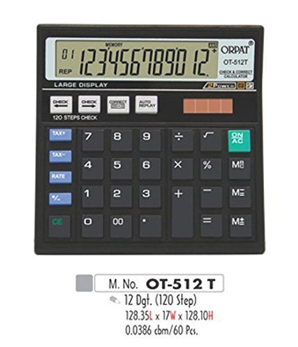 Orpat Ot-512Gt Calculator (Black)