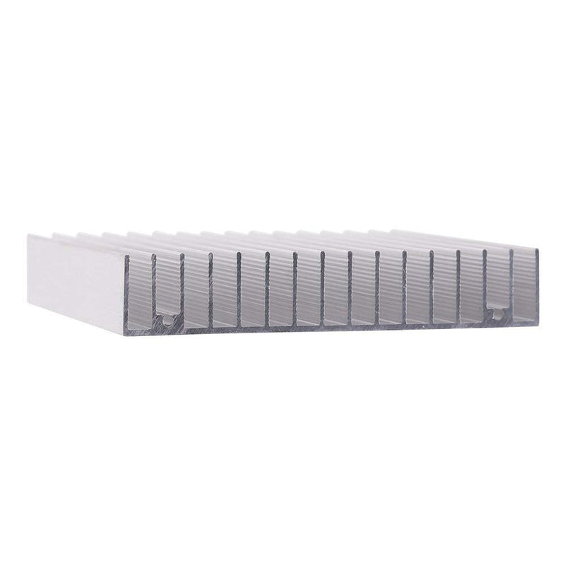 Aluminum heatsink, 100 * 100 * 18mm heatsink self-adhesive mini heatsink 1 piece heatsink good thermal conductivity heatsink cooling fin CPU cooler PC cooler