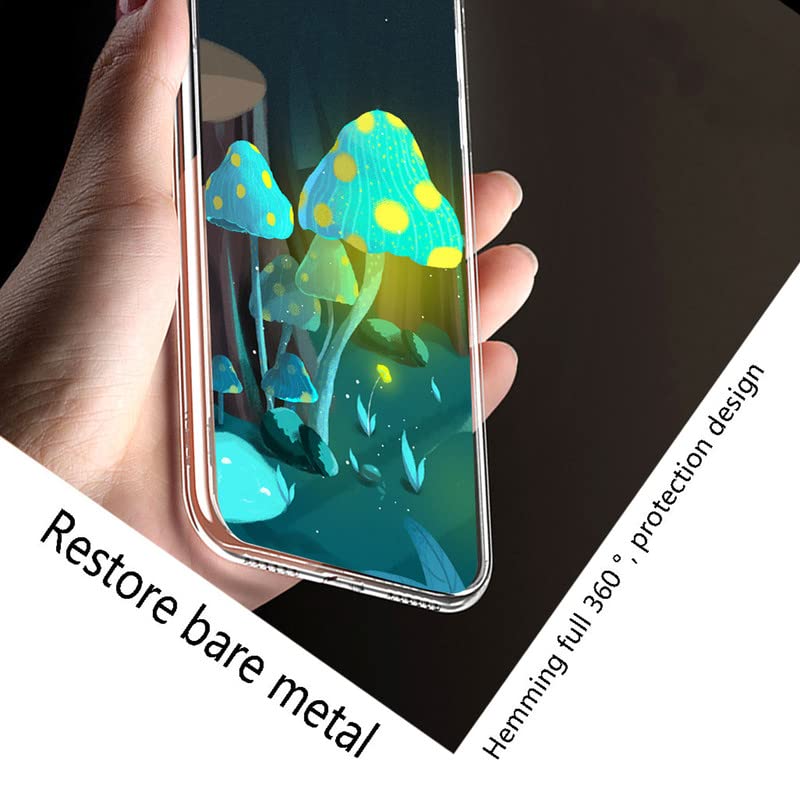 HGJTF Phone Case for T-Mobile Revvl 6 PRO 5G (6.82"), 2 Pcs Shockproof Soft Silicone Bumper Shell, [Ultra-Thin ] [Anti-Yellowing] Clear Back Cover for T-Mobile Revvl 6 PRO 5G - Clear + WMB25