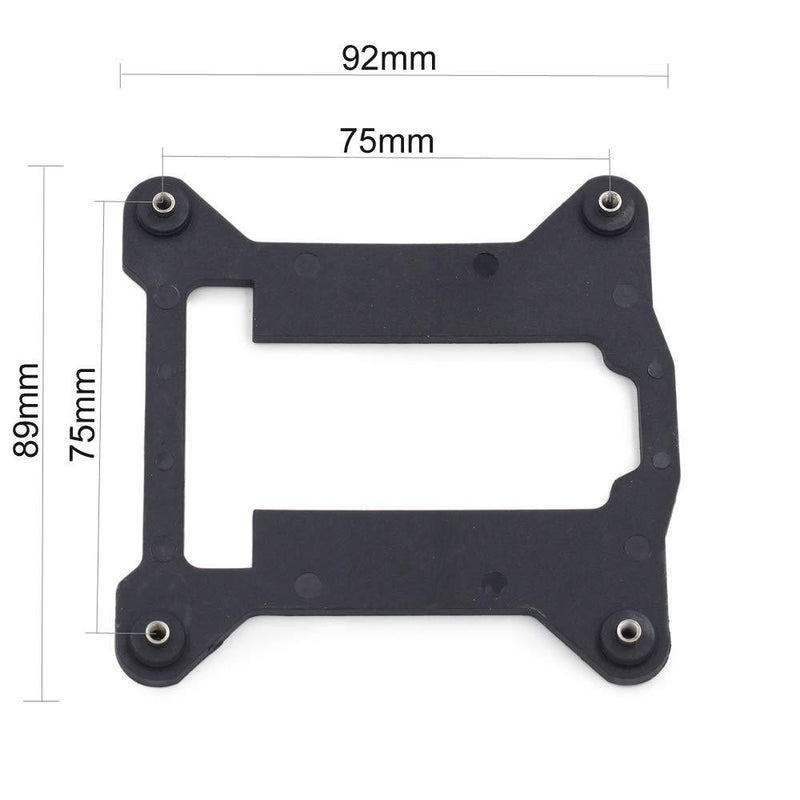 GENNEL Plastic Backplate Intel LGA 1150 1151 1155 1156 CPU Bracket Holder Radiator Base