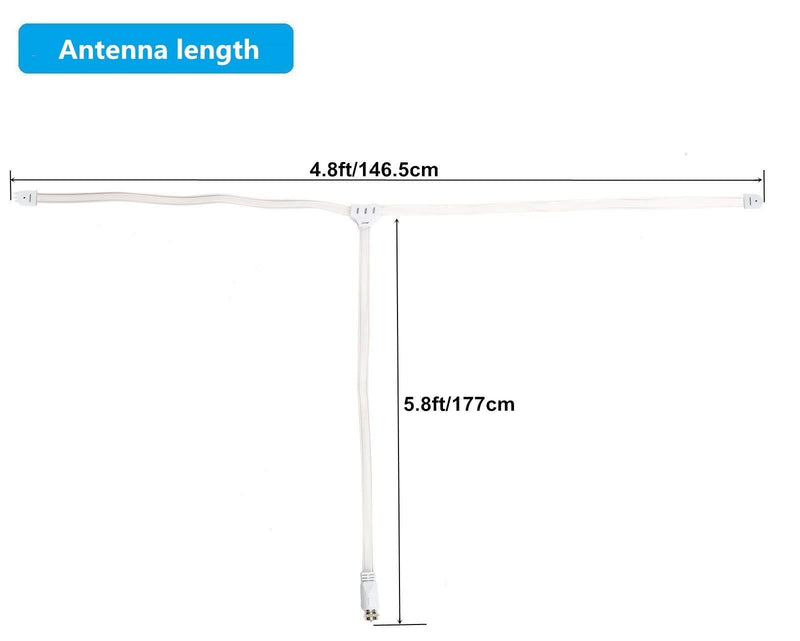 FM Antenna for Bose Wave Radio, Ancable F Type Ant with 3.5mm to Coaxial Adapter