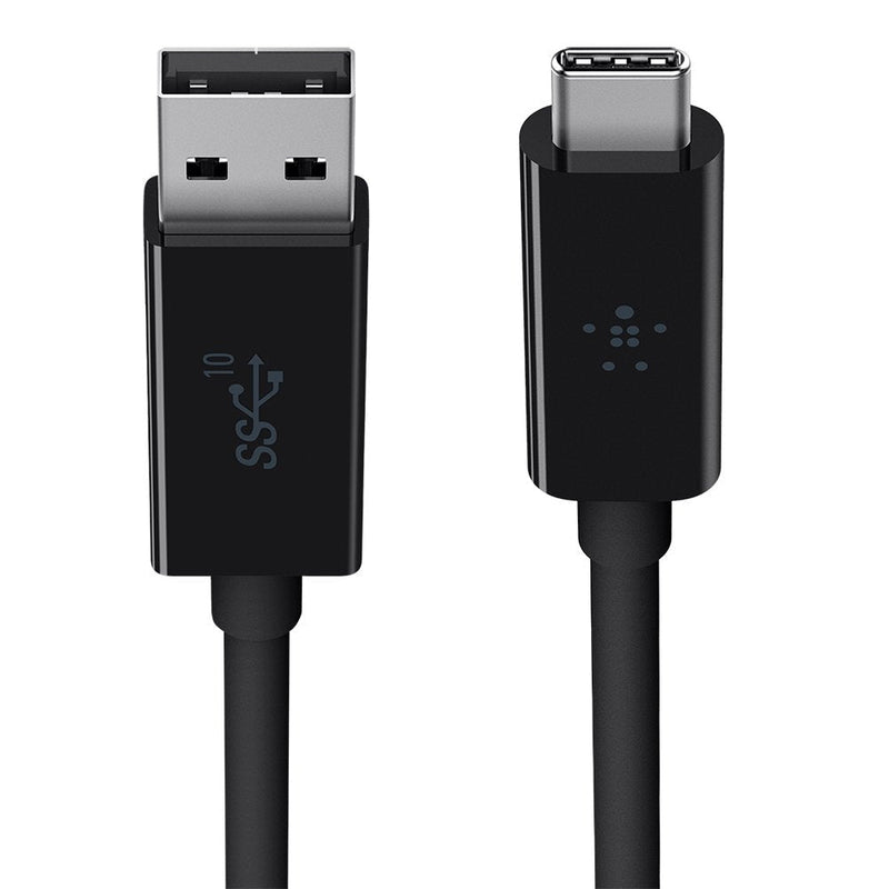 BELKIN F2CU029bt1M-BLK 3.1 USB-A to USB-C Cable, 3ft Standard Packaging