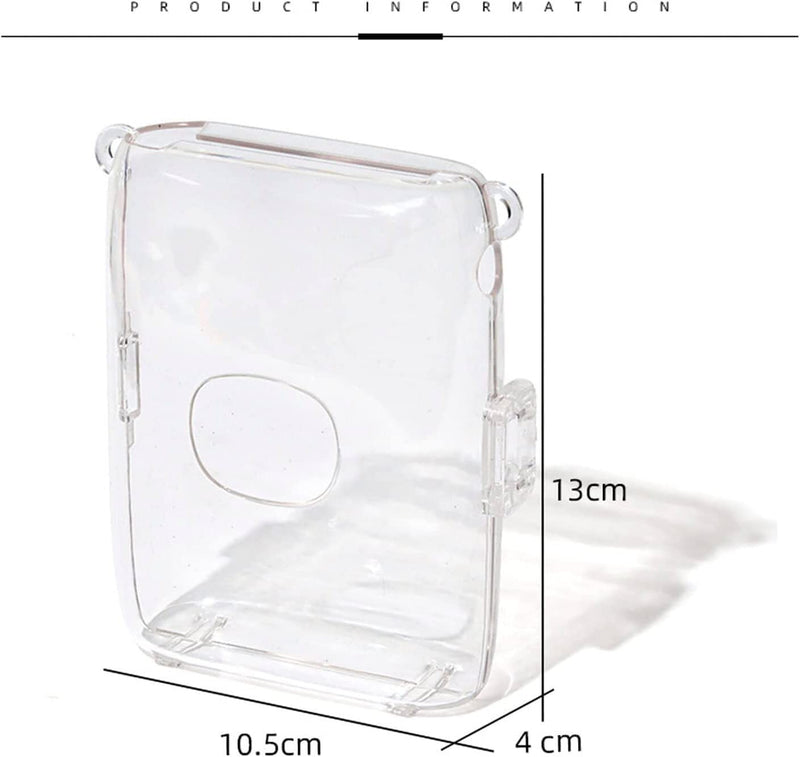 EPIC GADGET Epicgadget Case for Fujifilm Instax Mini Link 2 Printer Case Clear Hard Transparent Cover with Shoulder Strap