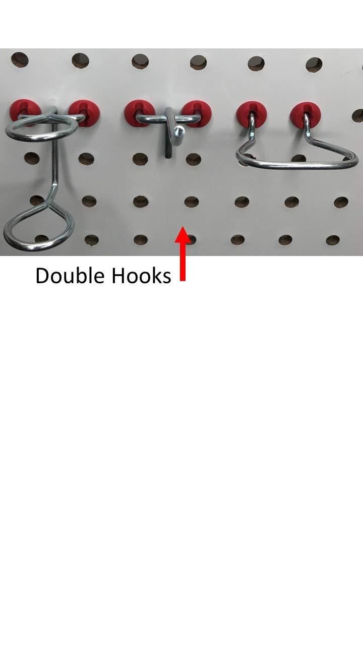 Pegitz Pegboard Peg Locks 50PCS (1/8 inch, Red) 1/8 Inch