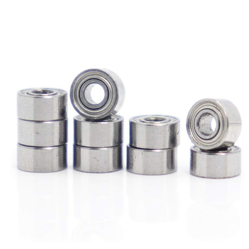 MR52 ZZ Bearing ABEC-5 (10PCS) 2x5x2.5 mm Miniature MR52ZZ Ball Bearings L-520ZZ W52 for Fidget Spinners, Micro Motor, Office Equipment