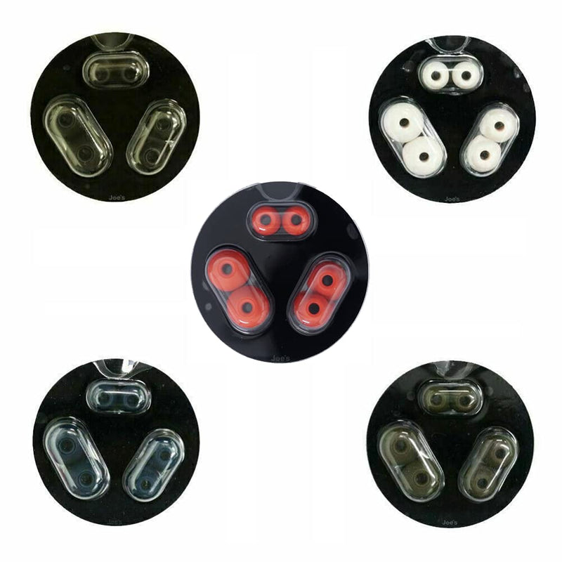 Replacement Earbud Tips for Beats Powerbeats Pro Wireless Stereo Headphones - Small, Medium, Large, and Double Flange (Black) Black