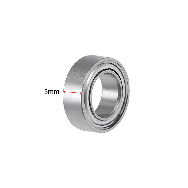 uxcell SMR95ZZ Stainless Steel Ball Bearing 5x9x3mm Shielded MR95ZZ Bearings 2pcs