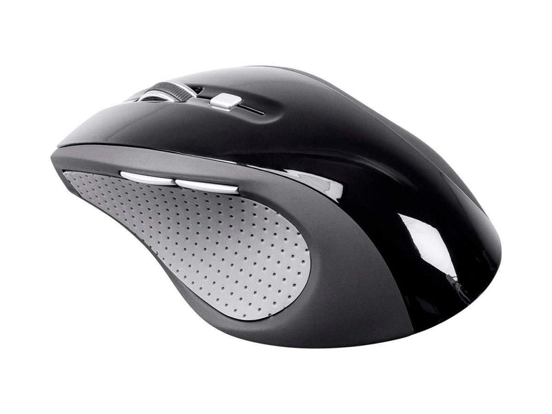 Monoprice Select Wireless Ergonomic Mouse - Black - Ideal for Work, Home, Office, Computers - Workstream Collection