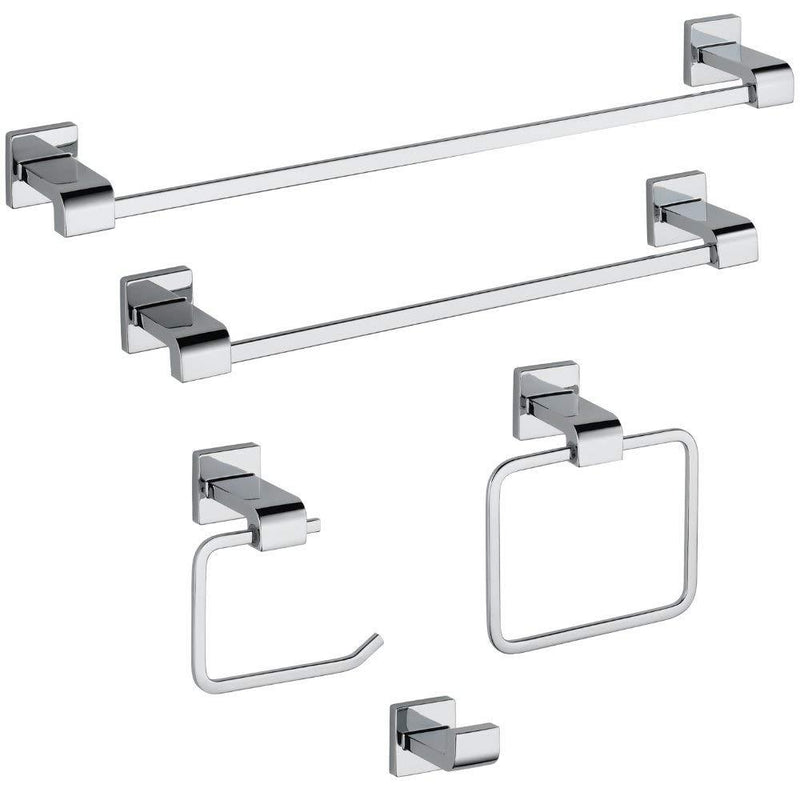 DELTA Ara Single Post Toilet Paper Holder, Polished Chrome, Bathroom Accessories, 77550