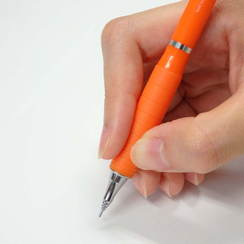 Pentel Mechanical Pencil Orenz with Rubber Grip 0.2mm, Orange Body (XPP602G-F)