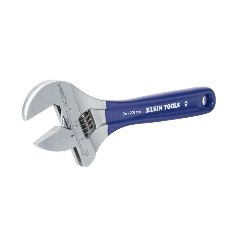 Klein Tools D509-8 Adjustable Drive Wrench, Forged with Extra-Wide 8-Inch Jaw