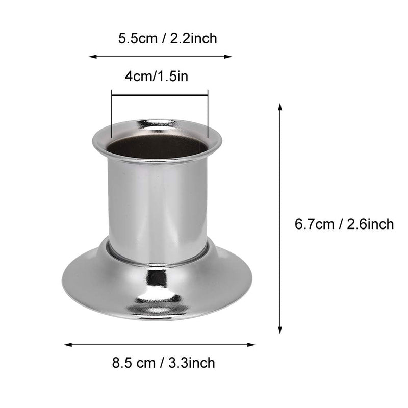 Stainless Steel Moxa Stick Extinguisher, Multi-Specification Optional Moxibustion Roll Extinguisher with Ash Collector Tray Dish Stable Base (4CM) 4CM