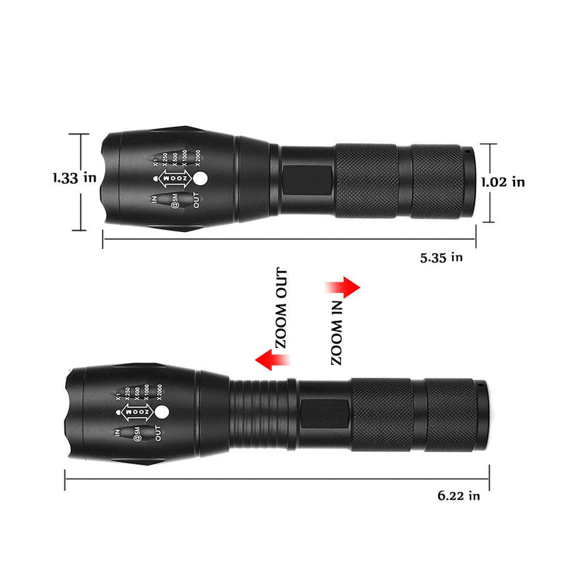IR LED Illuminator Flashlight Zoomable 850nm Infrared Flashlight Night Vision Device for Hunting, Search& Rescue, Military Use.