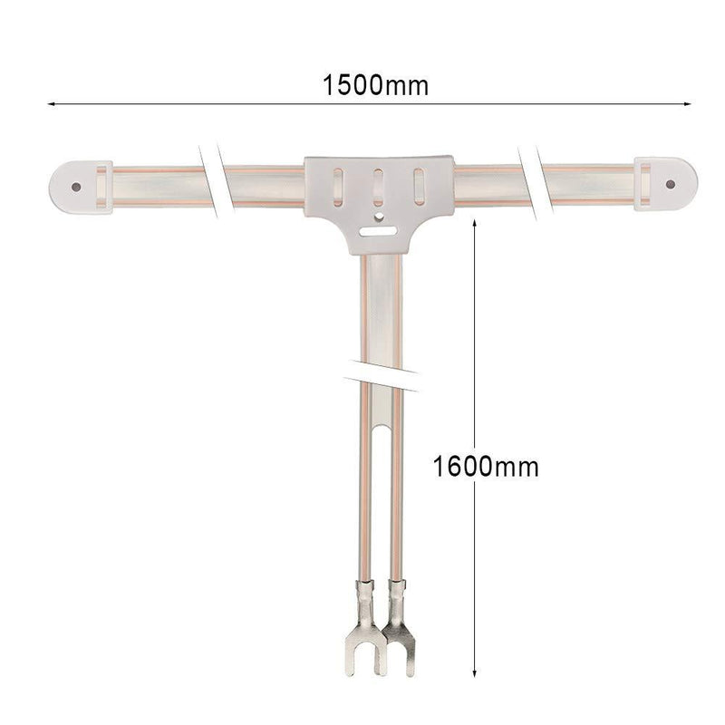 Bingfu FM Dipole Antenna 300 Ohm FM Antenna with 2 Pin Bare Wire Twin Lead for Indoor Digital HD Radio Table Top FM Radio Home Stereo Receiver AV Audio Vedio Home Theater Receiver HDTV TV Tuner