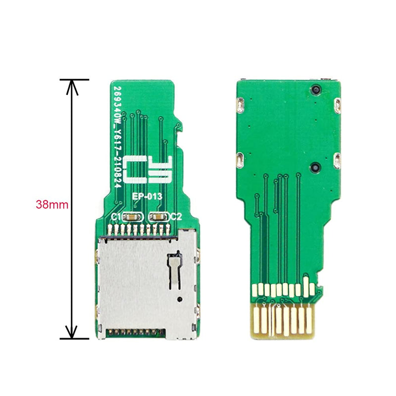 NFHK TF Micro SD Male Extender to TF Card Female Extension Adapter PCBA SD/SDHC/SDXC UHS-III UHS-3 UHS-2 Green TF/TF