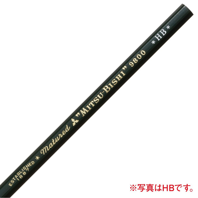 Mitsubishi Pencil pencil 9800 B K9800B dozen (12 pieces)