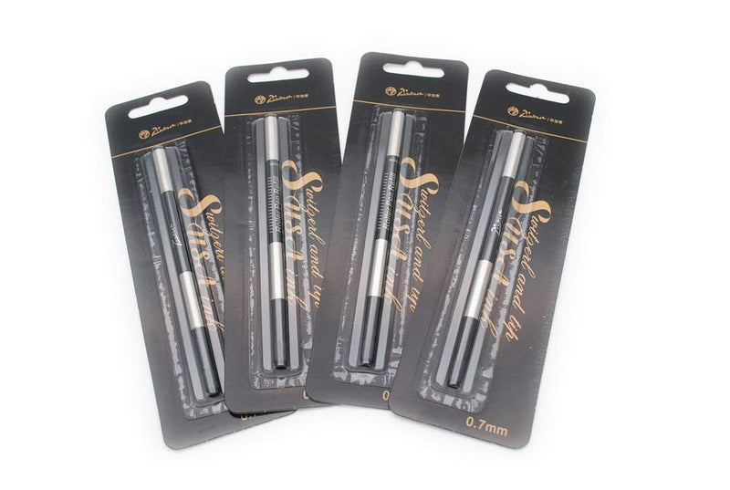 4pcs Picasso Rollerball Pen Refills Black (0.7mm) 0.7mm