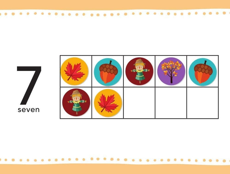 hand2mind Seasonal Ten Frames Math Counters for Kids, Math Counters Chips for Counting and Sorting, Kindergarten Learning Games, Counting Toys, Math Game (288 Math Counters and 10 Ten Frame Cards) Seasonal counters