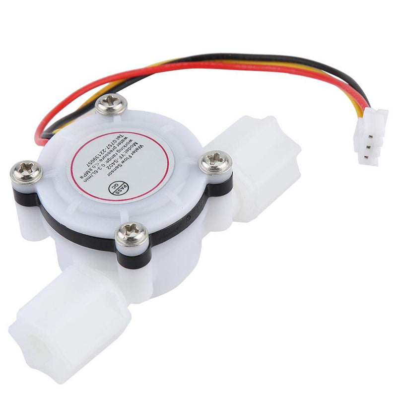 2PCS G1/4" Water Flow Sensor Switch Hall Effect Sensor Flowmeter Water Flow Counter Quick Connect Fluid Meter for Water Cooler Coffee Machine Drinking Fountain DC5V 0.153L/min