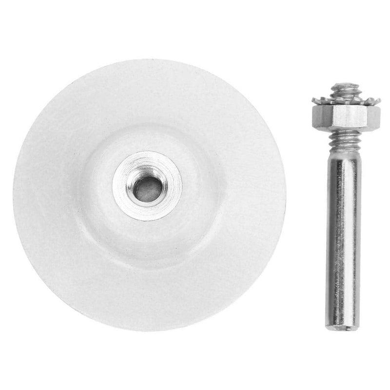 Bristle disc with connecting rod, drill accessories for metal fine machining cleaning polishing grinding deburring removing rust scratches (White 120#), other abrasives
