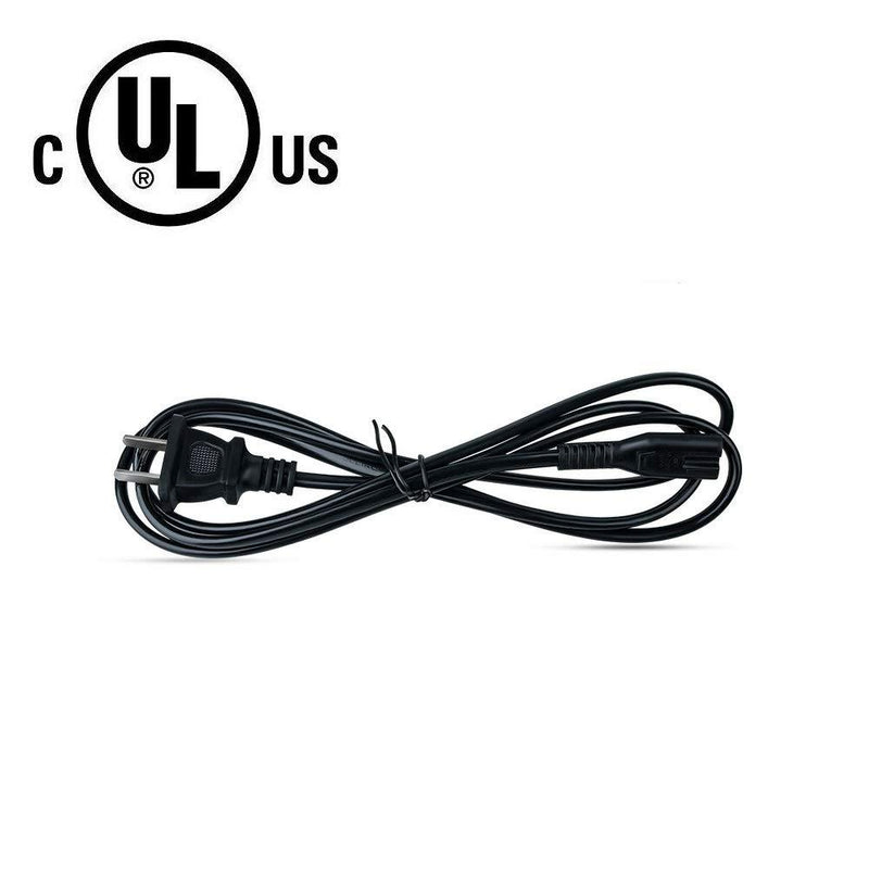2Prong 18AWG Printer Power Cord Cable Compatible HP OfficeJet Pro 8710 8720 6978 6968 5255 3830, Envy 5055, DeskJet 1112 3755, Canon PIXMA, Samsung Xpress, Brother and More Printer Power Supply Line