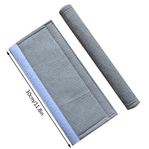 2X FLYPARTY Refrigerator Door Handle Covers Protective Electrical Kitchen Appliances Gloves Fridge Microwave Dishwasher Door Cloth Protector - Catches Drips,Smudges,Fingerprints Dust Covers (Gray) Gray