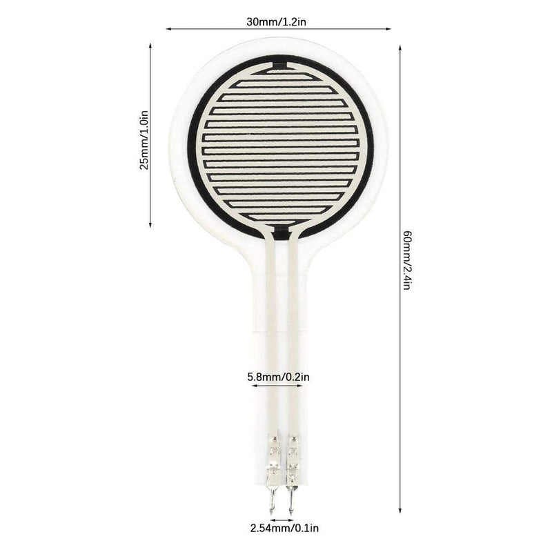 Sensing Resistor, 0~30KG Thin Film Pressure Sensor Force Sensor Diameter 30mm for Detect and Measure