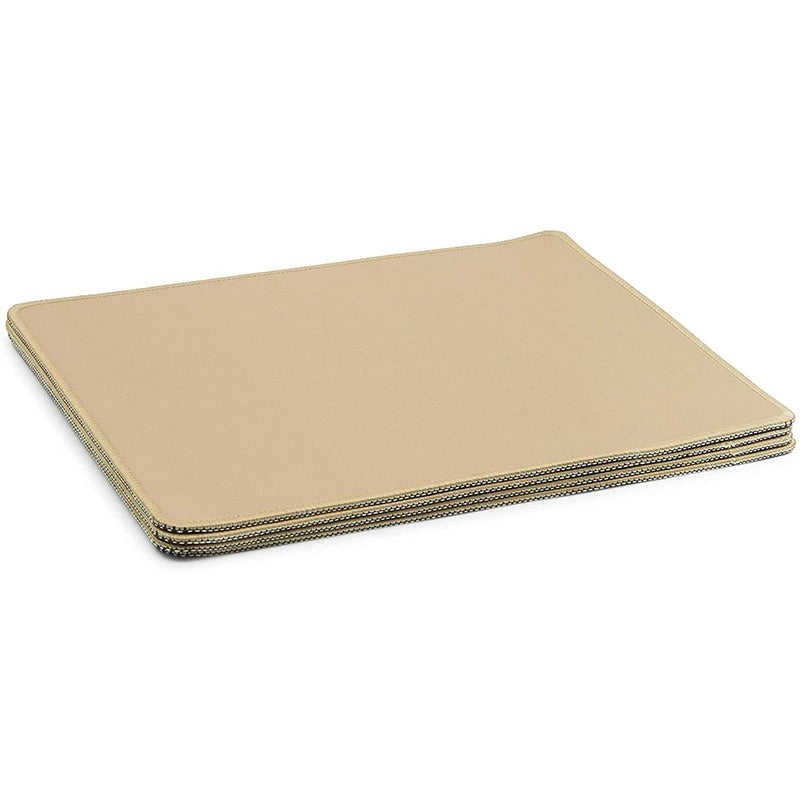 Anti Slip Rubber Mouse Pad in Gold for Office Desk (4 Pack)