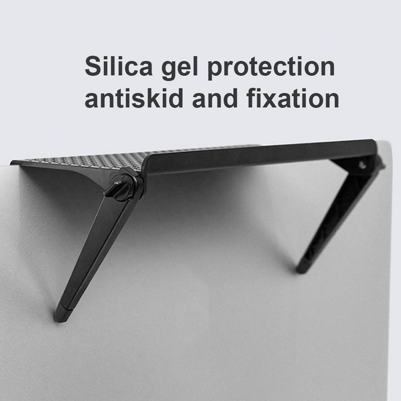 2 PCS TV Screen Top Shelf Monitor Mount Organizer for Computer Monitor/Flat Screen TV Platform Adjustable Screen Bracket Installation Desktop Computer Monitor Streaming Cable Amazon Fire TV top 11" 2 PCS 11.81 in
