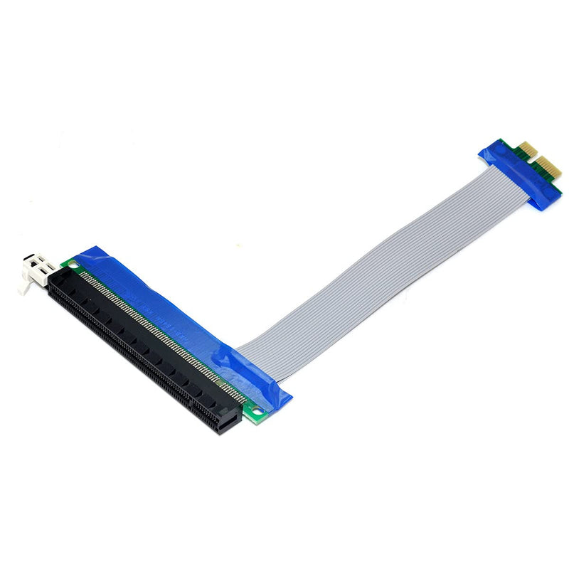 CY PCI-E Express 1x to 16x Extension Flex Cable Extender Converter Riser Card Adapter 20cm PCI-E 1X to 16X