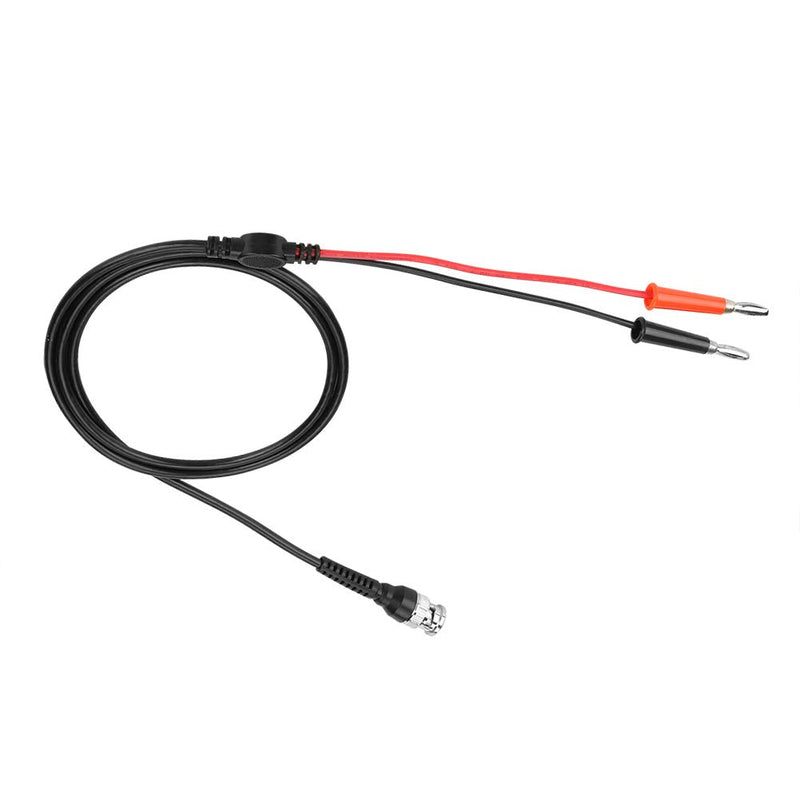 Pack of 2 Coaxial 50Ω Cable BNC Male to Dual Banana Plug Connector Test Probe Cables Leads for Oscilloscope Signal Generators