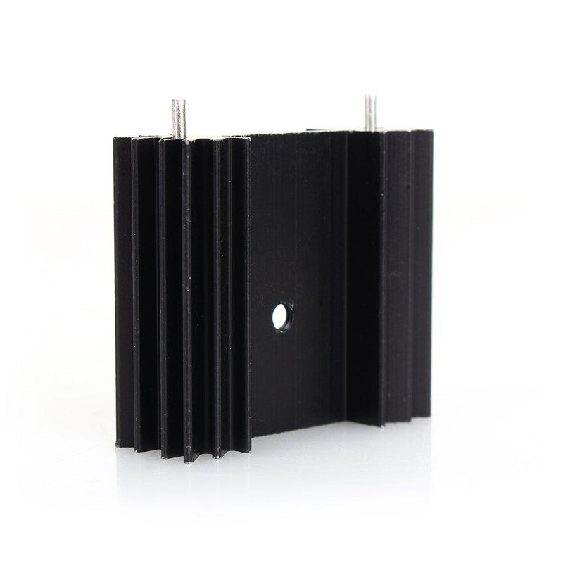 Easycargo To-220 Aluminium Heatsink 25x34x12mm,TO220 Heat Sink for Cooling MOSFET SCR Power Voltage Regulator ICS (25mmx34mmx12mm) (Anodized Black 5-Pack) Anodized Black 5-Pack