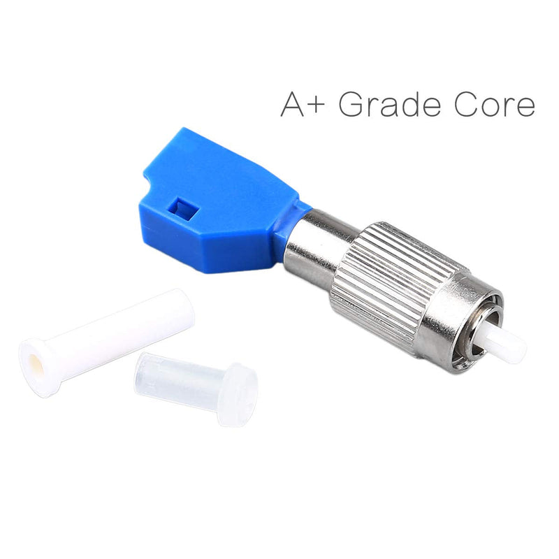 KELUSHI Fiber Optic Connector, FC Male to LC Female Hybrid Optical Fiber Convertor Adapter Compatible with Optical Power Meter Visual Fault Locator 1 Blue