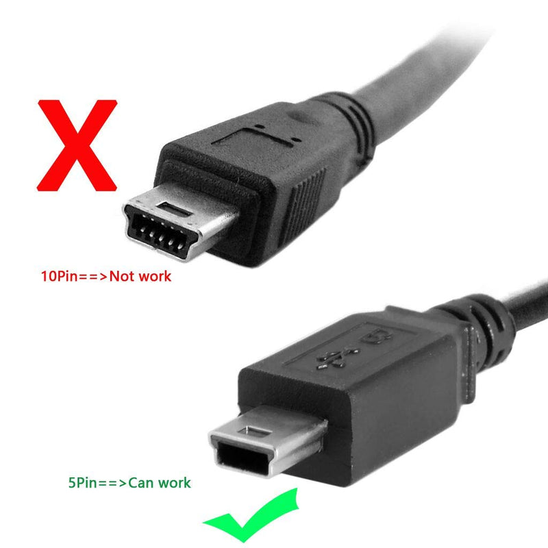 chenyang CY USB 2.0 Mini USB 5Pin Male to Female Extension Adapter Cable 5ft Mini USB Extension Cable 1.5m