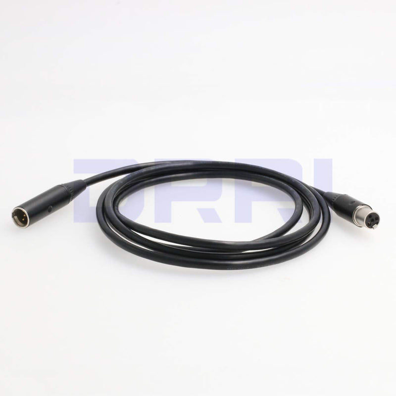 DRRI Mini XLR 4-Pin Female to Mini XLR 4-Pin Audio Extension Cable for SHURE Wireless Beltpacks